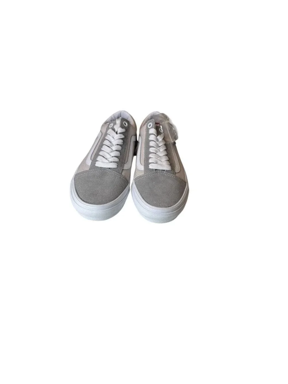 Men's Vans Old Skool Gray White Sneakers Size 7.5